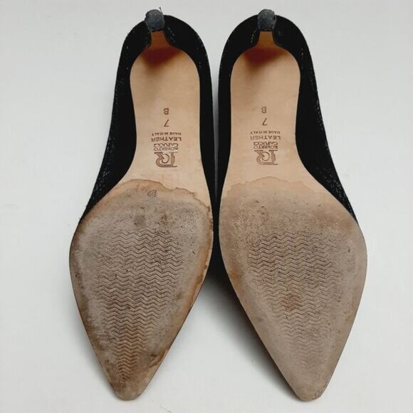 ROBERTO CAPUCCI | Italy Snake Pattern Genuine Suede Leather Stiletto Heels 7 B - Picture 15 of 16